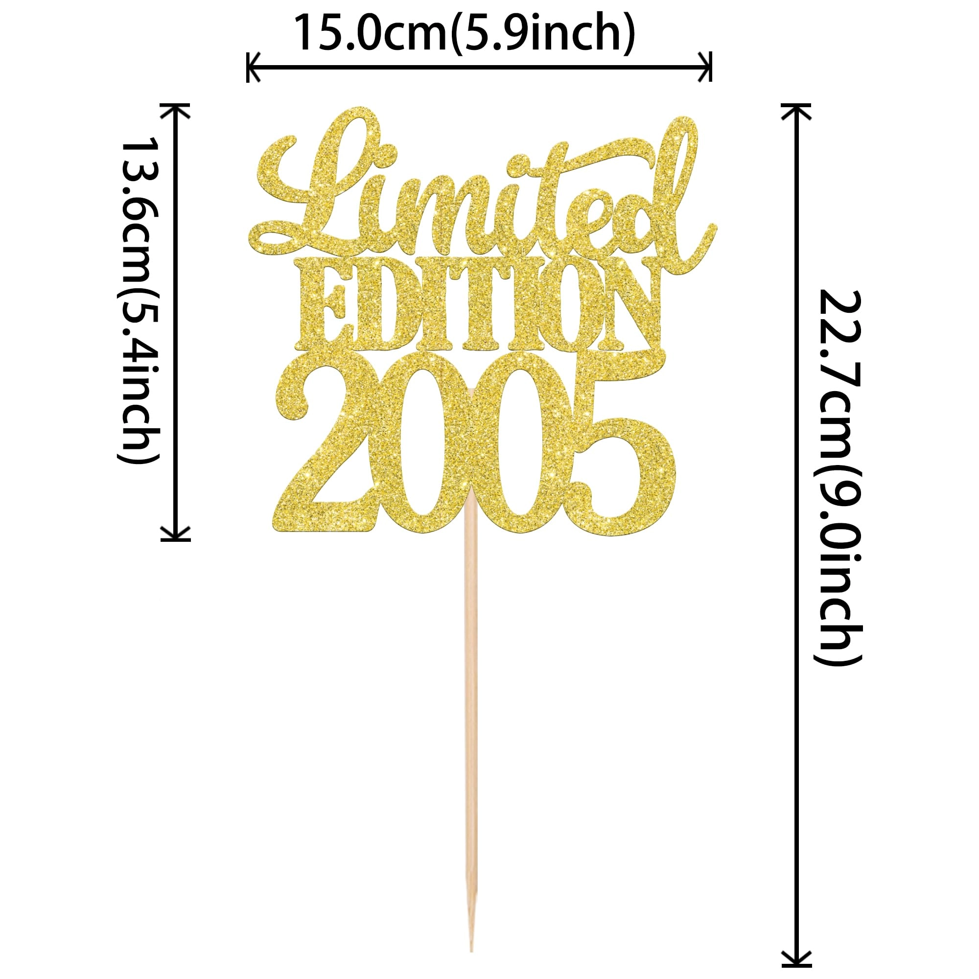 Cake Topper - 1 Pack 21st Birthday