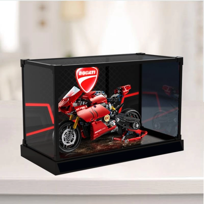 Acrylic Display Case for 42107 - 15.74x7.87 x 9.84in Black Bottom