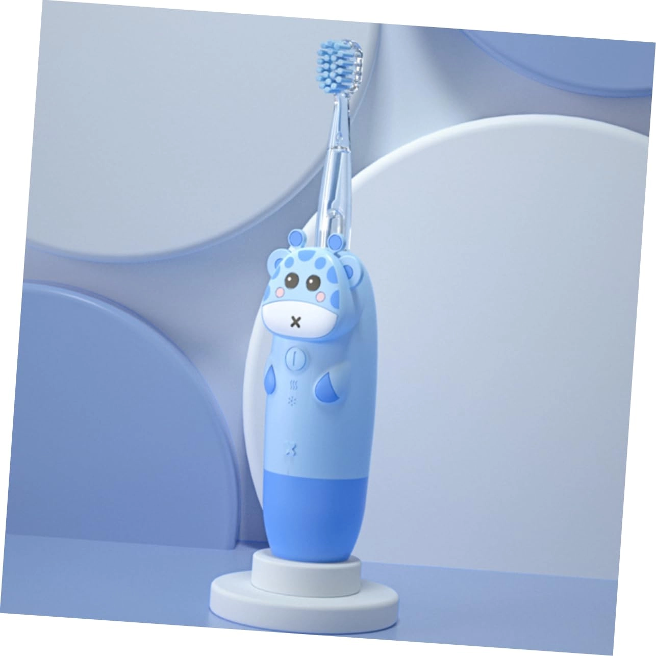 USB Rechargeable Kids Electric Toothbrush - 2 Brush Heads Sonic Vibration