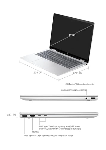 Envy x360 A57DNEA - 14'' Ryzen 5-8640HS 16GB DDR5 512GB SSD