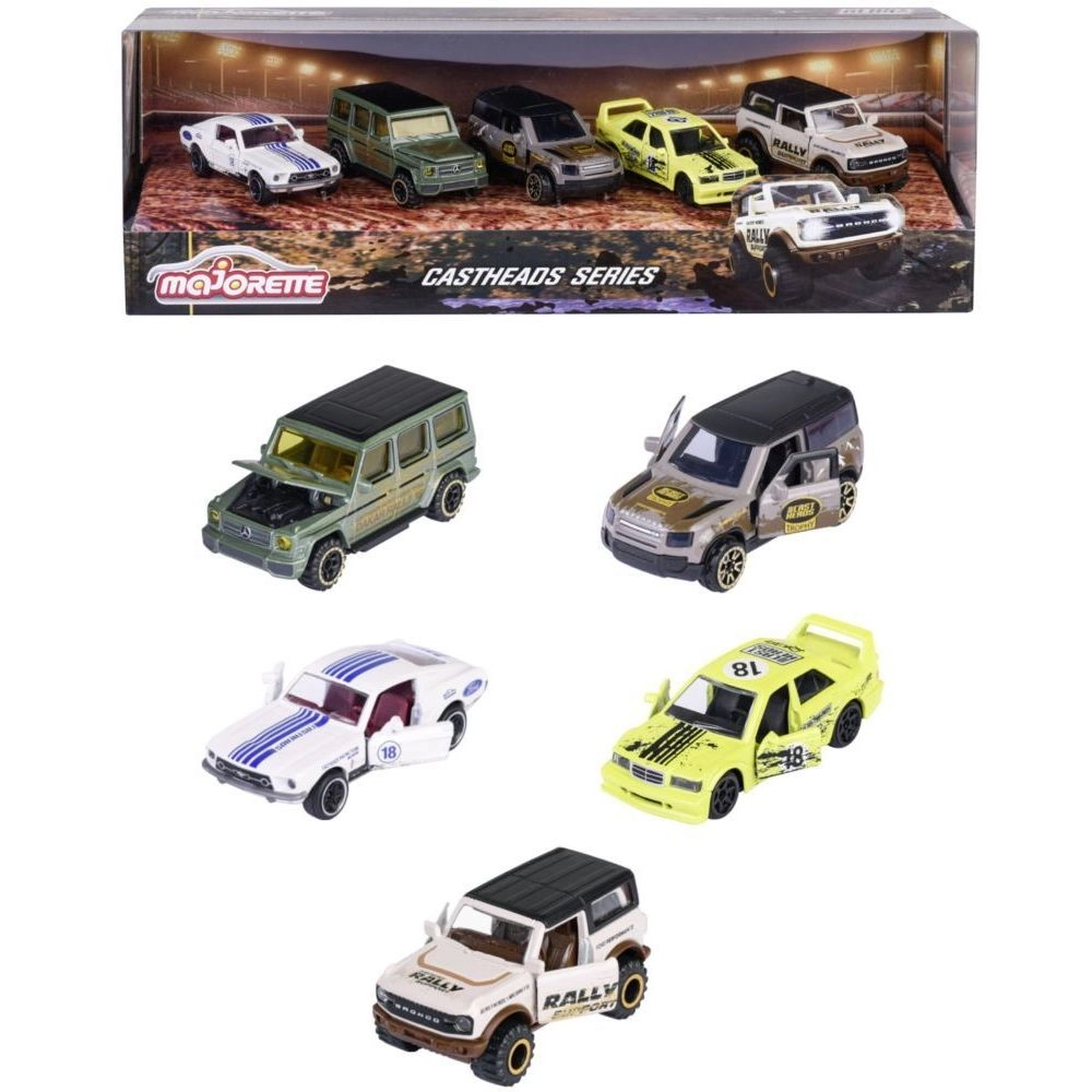 Majorette Castheads Truck Racer Series - 5pcs