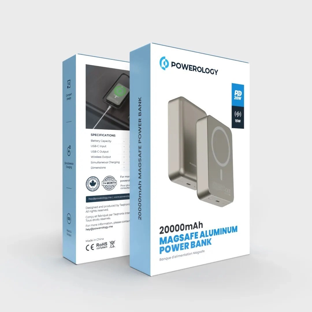 PPBCHA33-GY - 20000mAh 20W Fast-Charging Wireless