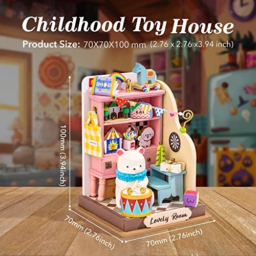 DIY Miniature Dollhouse Kit - Holiday Living Room