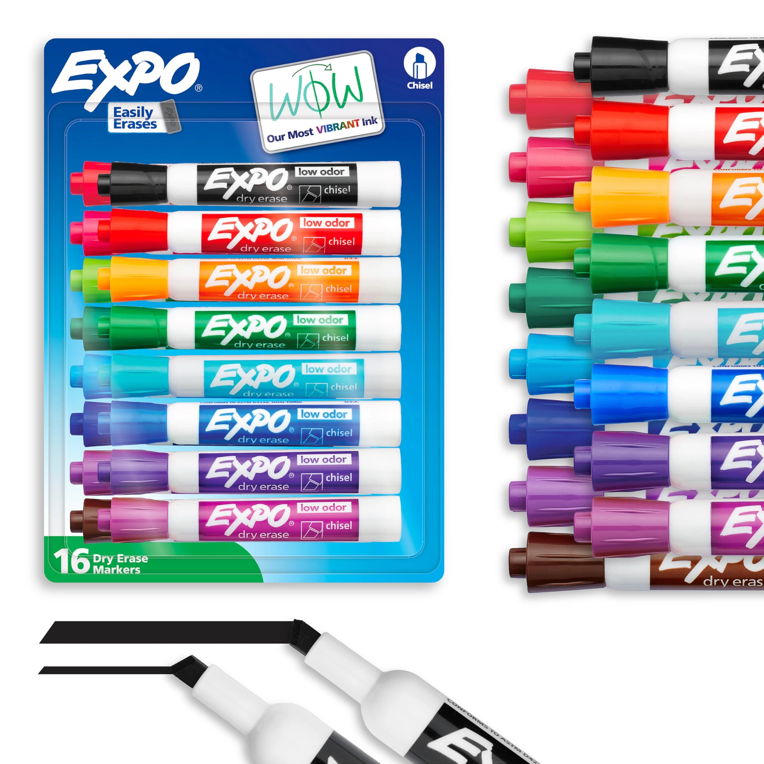 EXPO Low Odor Dry Erase Markers - Assorted Chisel