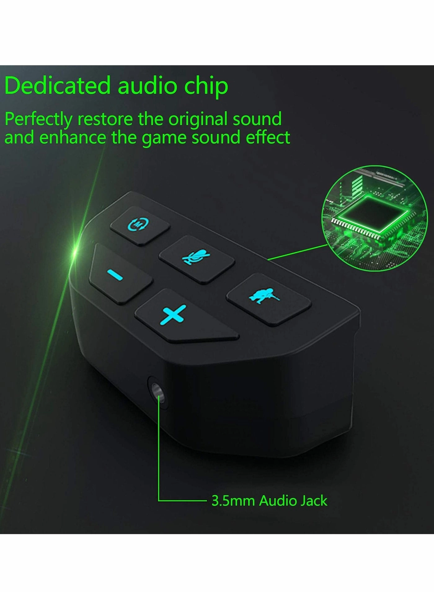 Headset Adapter for Microsoft Xbox One X/Series S/Series X/One Elite/One Slim controller - 3.5mm Audio Jack