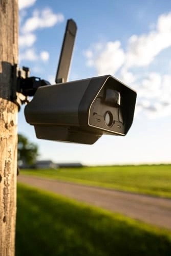 Defend Cellular Security Camera + SD Card + Rechargeable Battery + Microfiber Cleaning Cloth