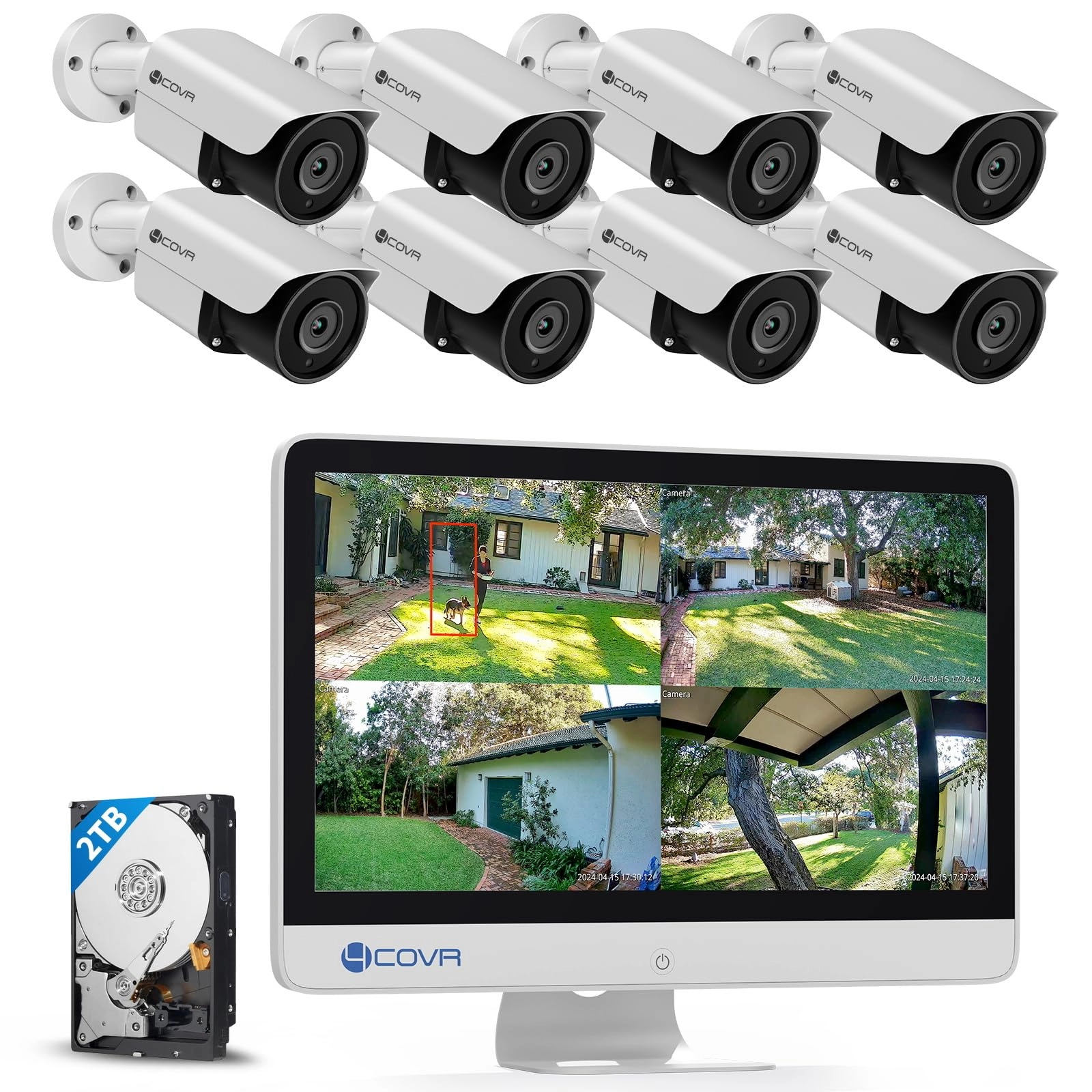 4COVR LY37EX5MU808 - 8pcs 8 Channel 5MP