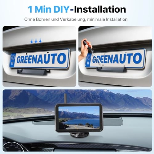 Solar Wireless Digital Reversing Camera - wireless 1080P