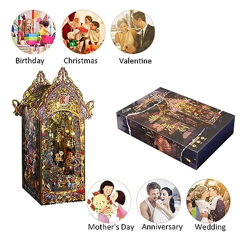 Miniature Dollhouse Kit - Dark magic mixed with gothic 1：24