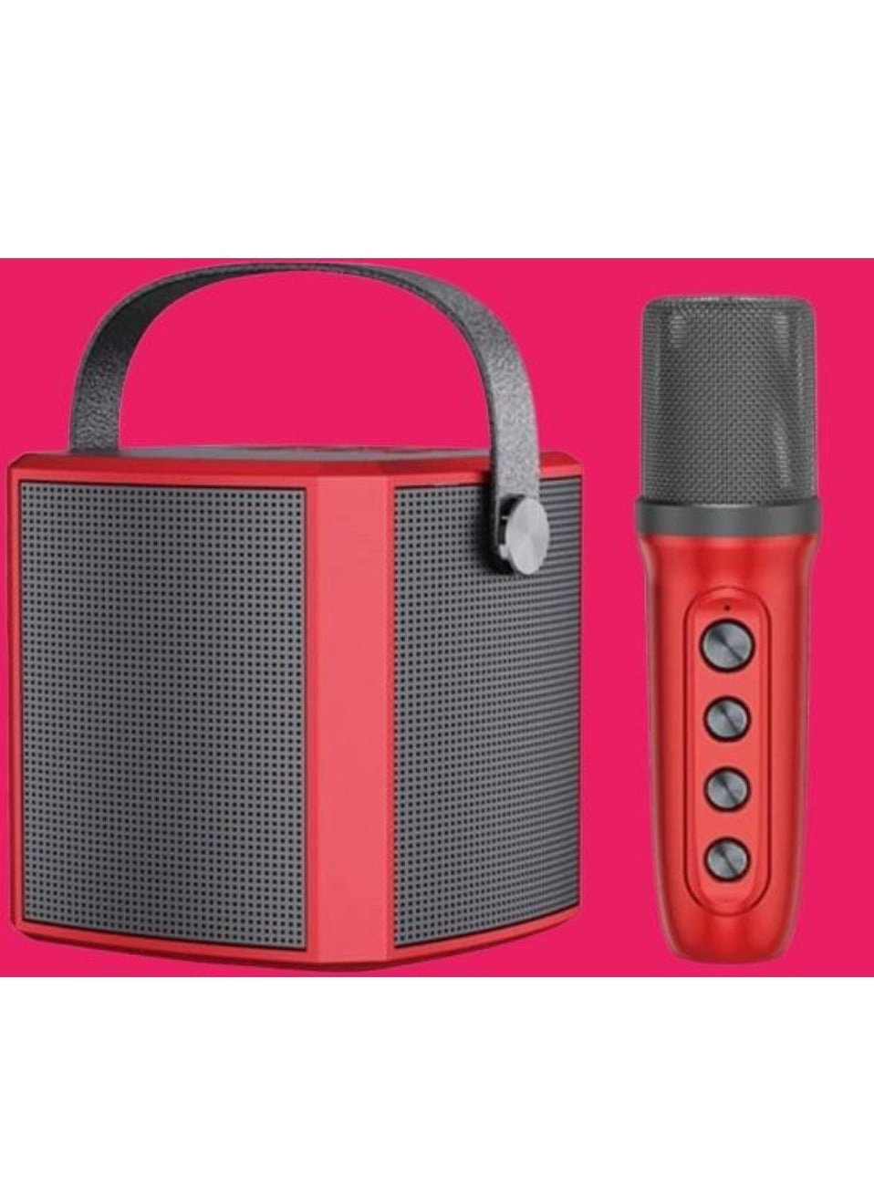 Portable Bluetooth Karaoke Speaker - Rechargeable wireless microphone Type-C charging TF Card support