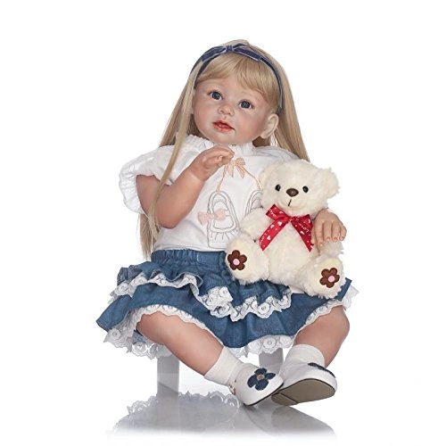 iCradle Reborn Baby Doll - 28 inches Silicone vinyl
