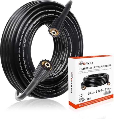 Ufixed Pressure Washer Hose - 50FT 3600PSI Quick Connect