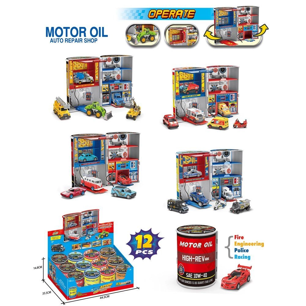Parking Lots - 1 pc Assorted Die-Cast Playset
