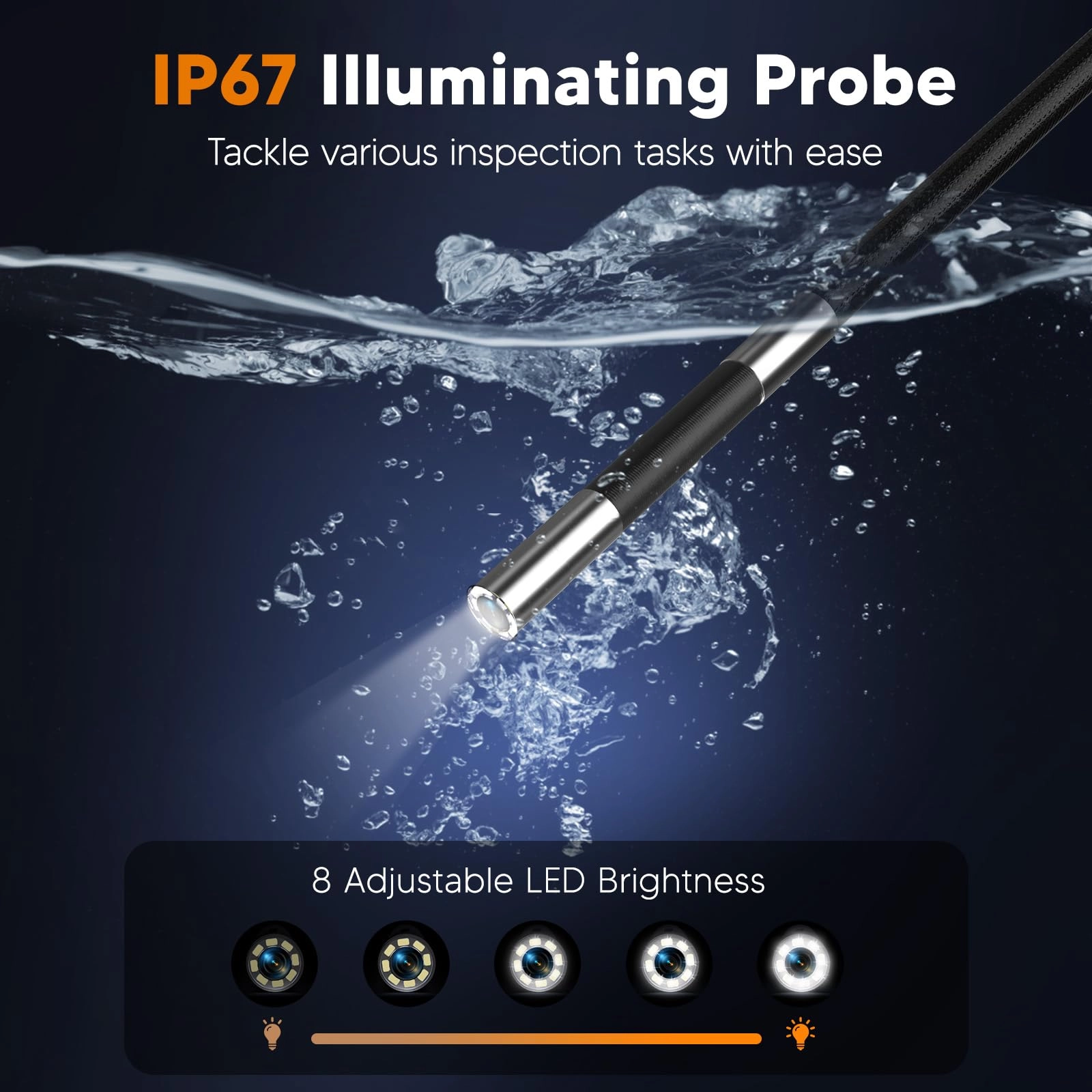 Triple Lens endoscope - 50FT