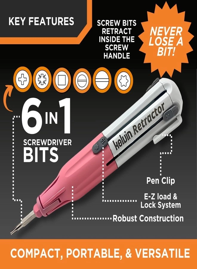Retractor Mini Precision Multi-Bit Screwdriver (6 Pcs)