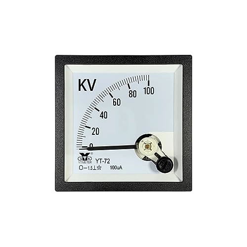 Yt72 - High Voltage DC Voltmeter 5kV 10kV 20kV 30KV 50kV 100kV DC Pointer Meter
