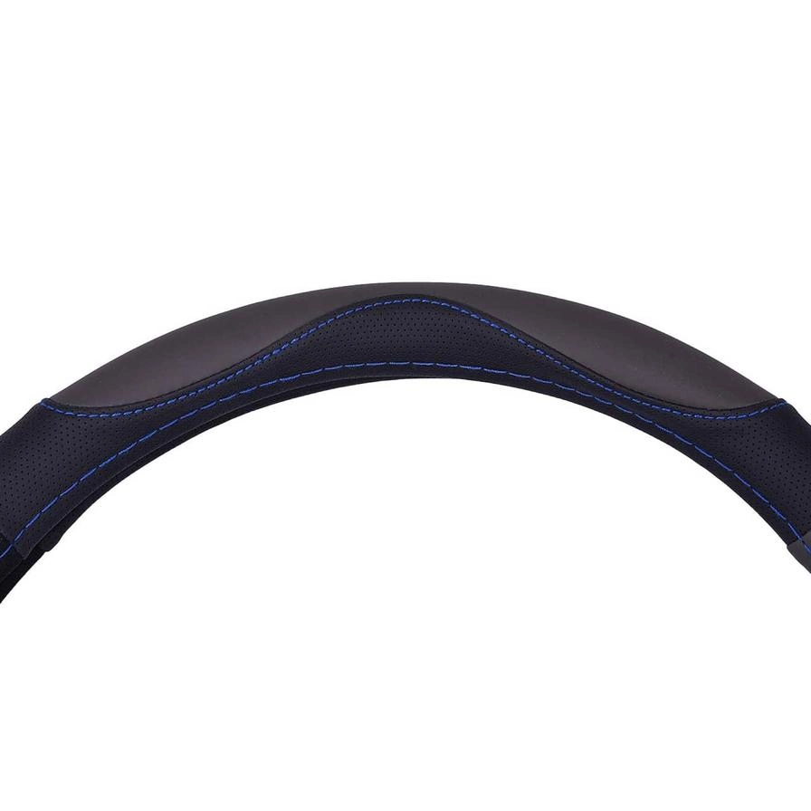 Premium Steering Wheel Cover - 37-39 cm Blue