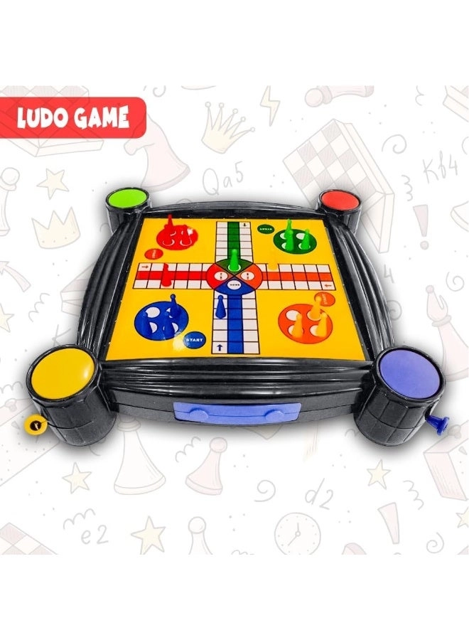 4 in 1 Family Board Games Set - Chess Checkers Ludo