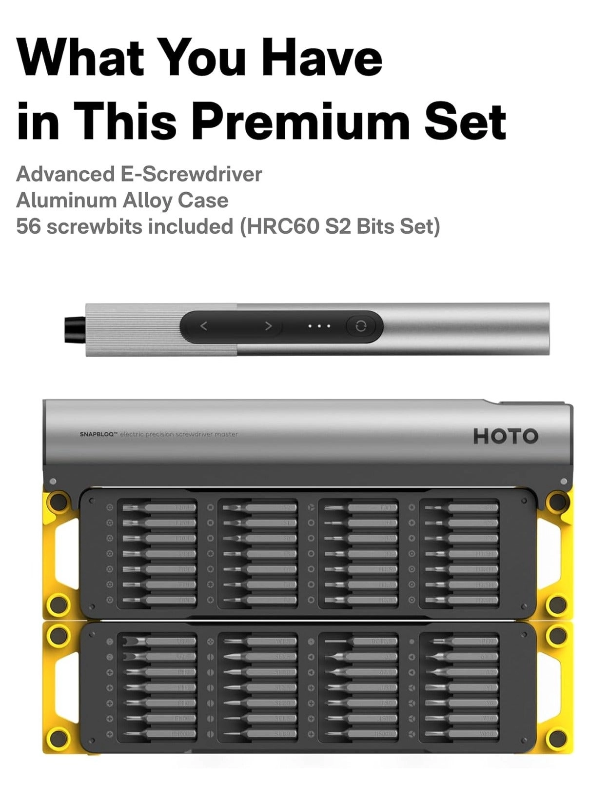 SNAPBLOQ S-A01 Screwdriver Set (56 Pcs)