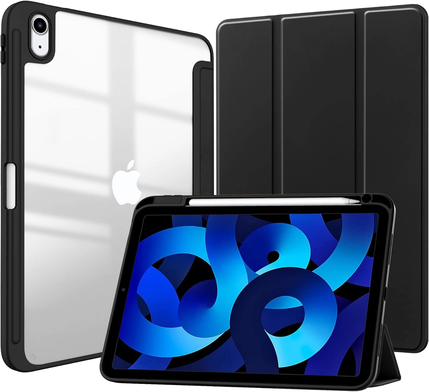 MahMir Tri-fold Case with Pencil Holder for iPad 10th Gen 10.9-inch (2022)