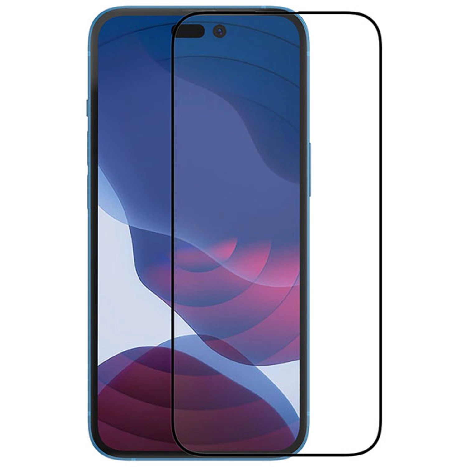 Edge-to-Edge Antibacterial Tempered Glass Screen Protector for iPhone 14 Pro 6.1"