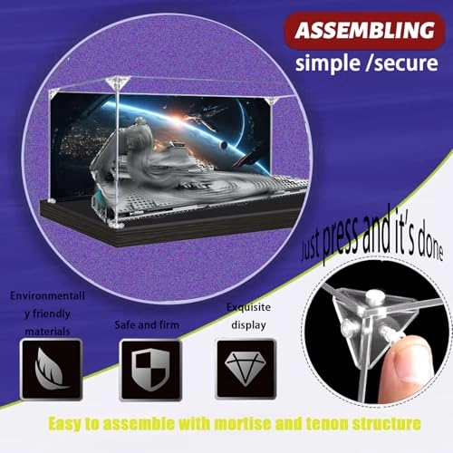 Acrylic Display Case for Lego 75394 - Dustproof Transparent Acrylic