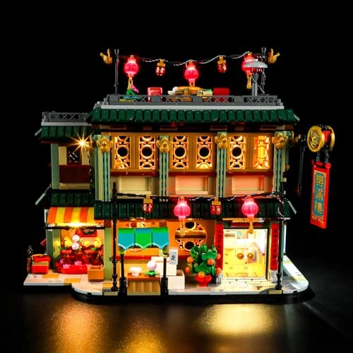 Led Lighting Kit - for LEGO 80113 Family Reunion Celebration Compatible with LEGO Spring Festival Building Set Not Include LEGO Set