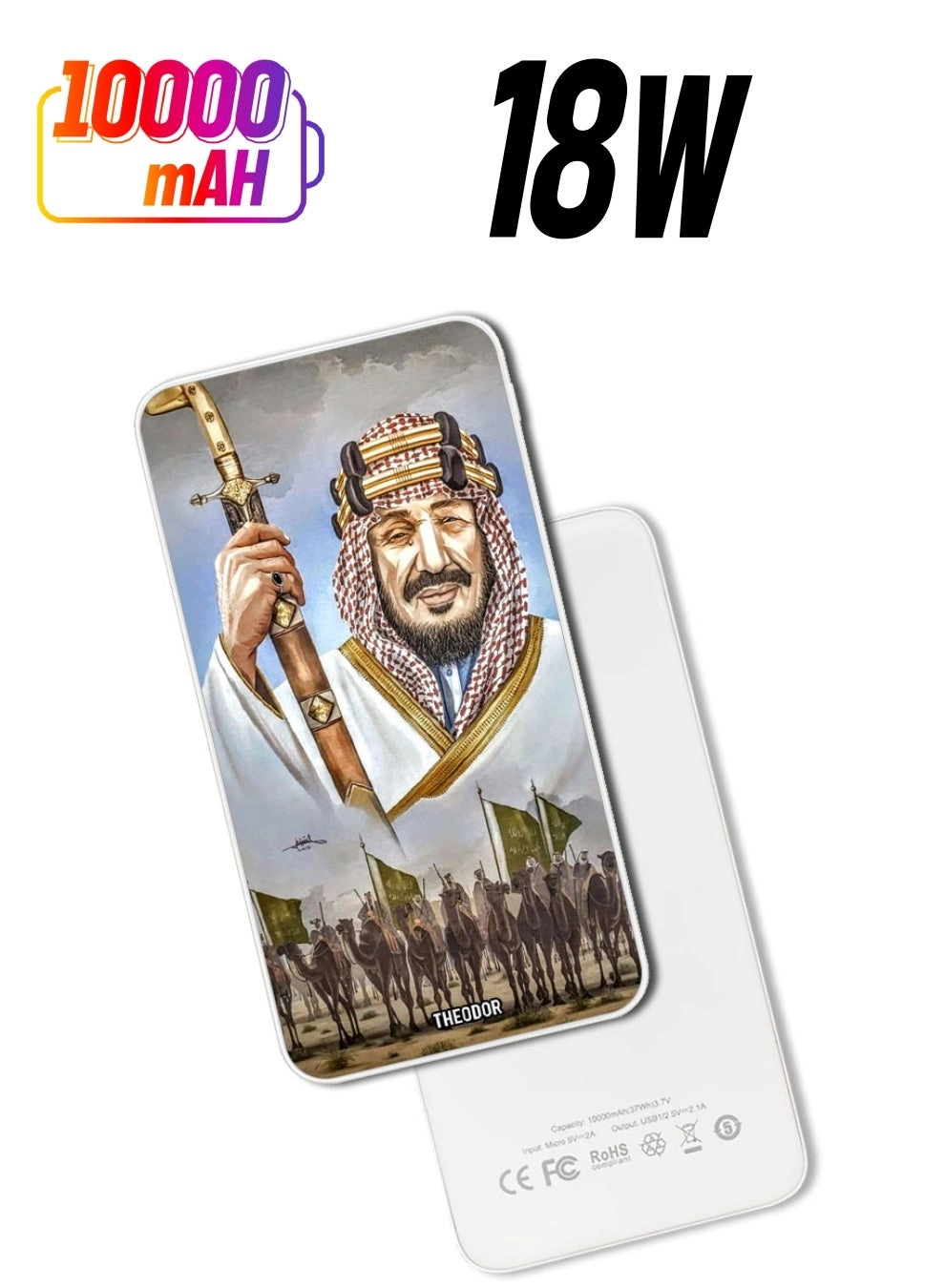 Theodor PPBA524 - 10000mAh 18W Quick Charging 3.0