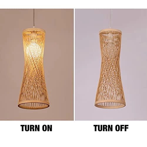 Handmade Bamboo Chandelier - Warm