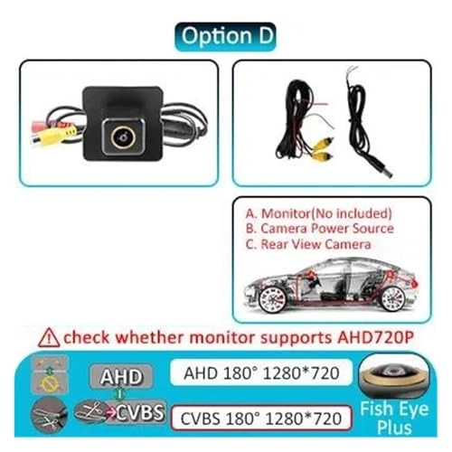 Reversing Camera - RCA interface PAL 512(H)X582(V); NTSC 512(H)X492(V)