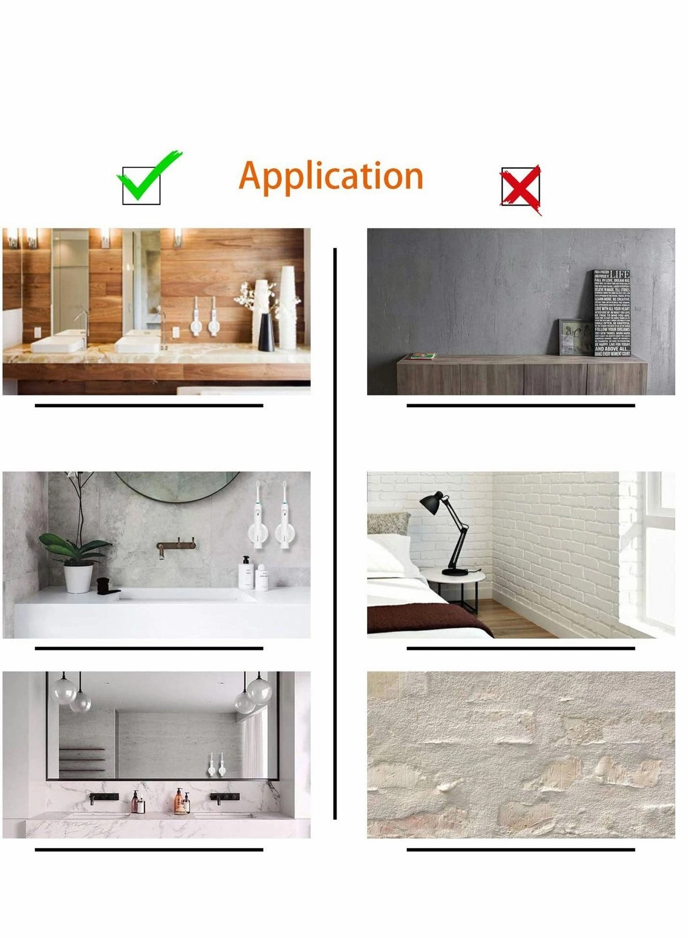 Toothbrush Holders - 2 Wall Mounted