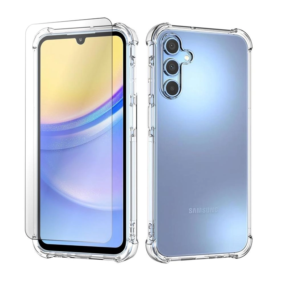 Max & Max A56 Transparent Cover + Tempered Glass Case for Samsung Galaxy A56