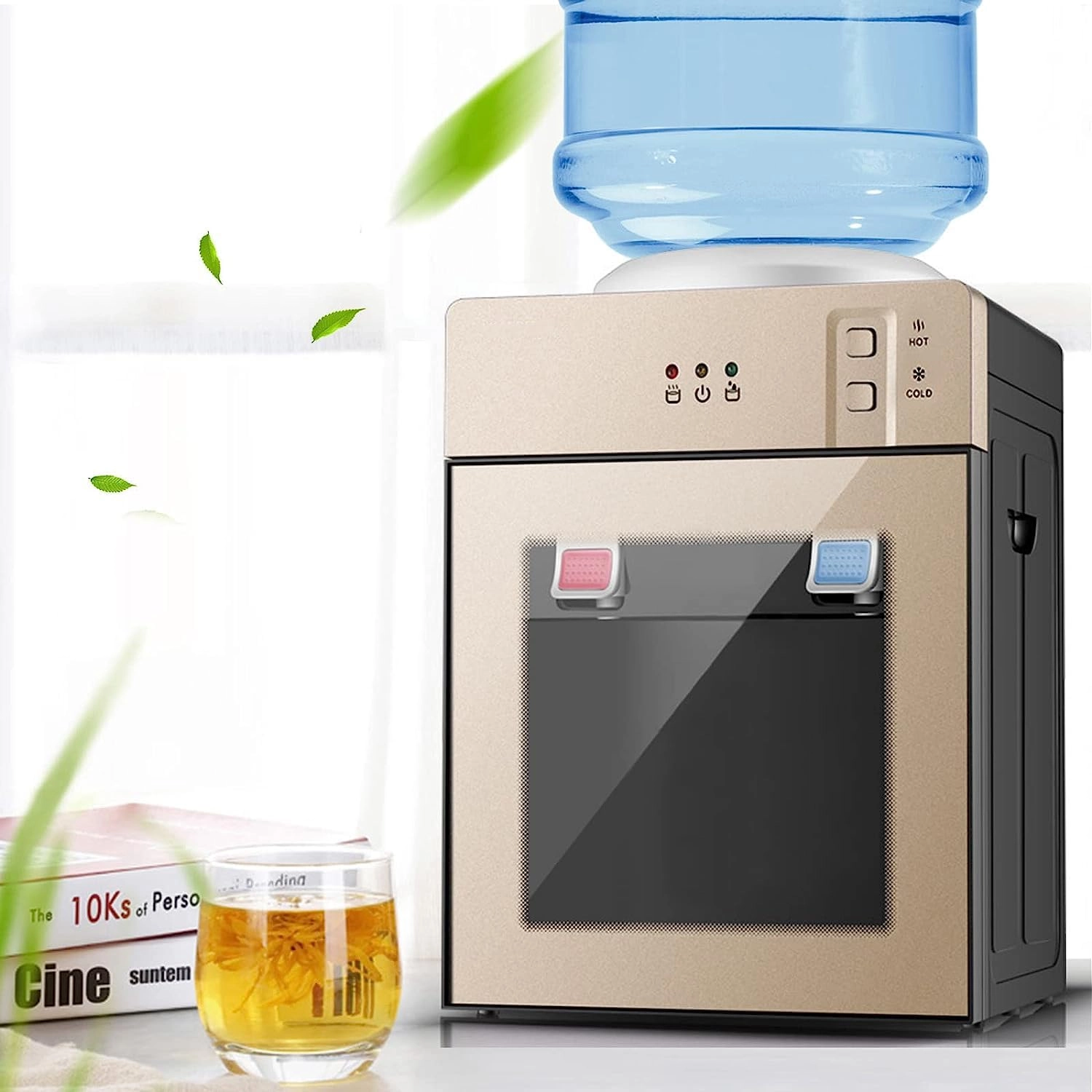 Azmaran Top Loading Water Cooler Dispenser - 3 Temperature Settings 1 to 5 Gallon