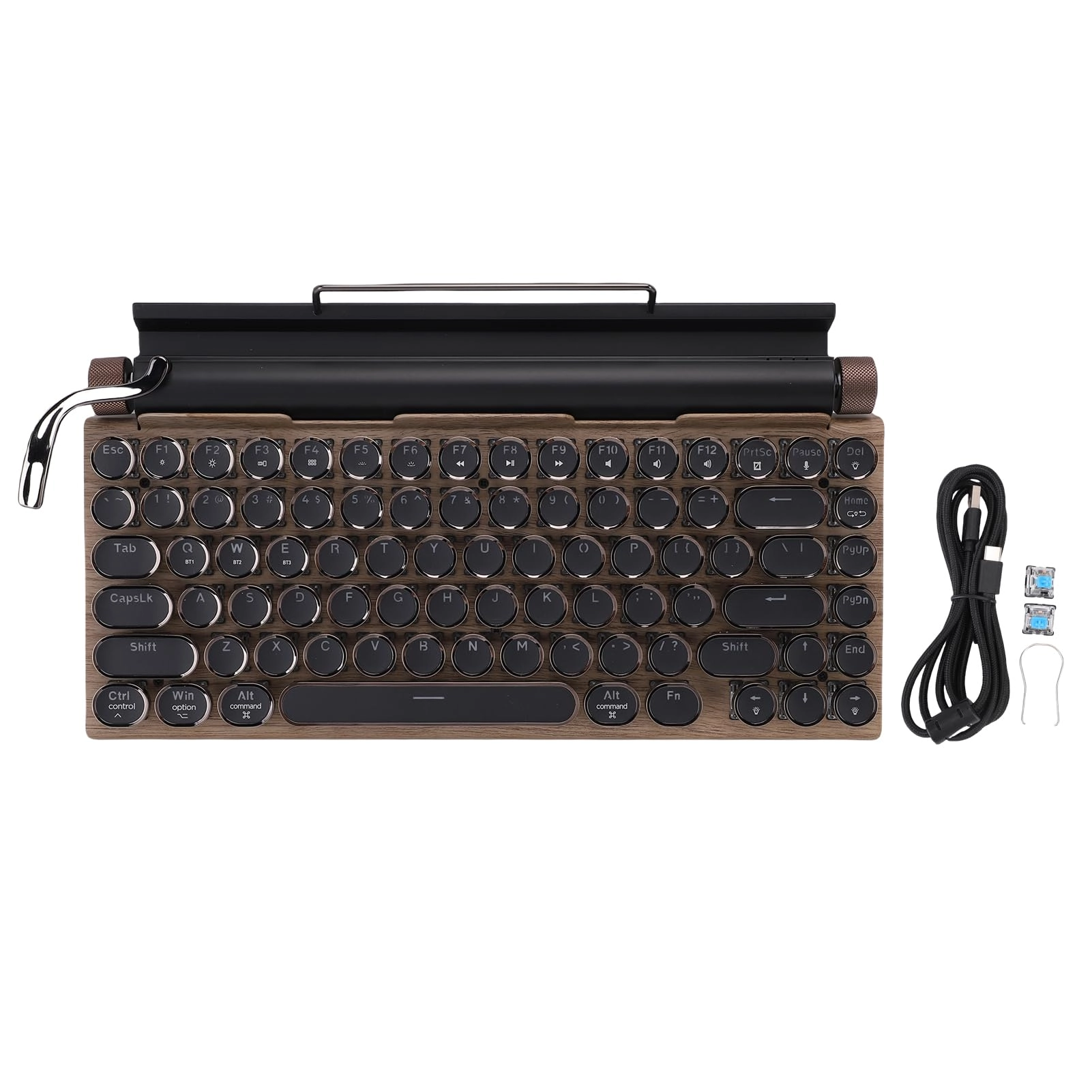 ASHATA Wireless Typewriter Keyboard - Wireless