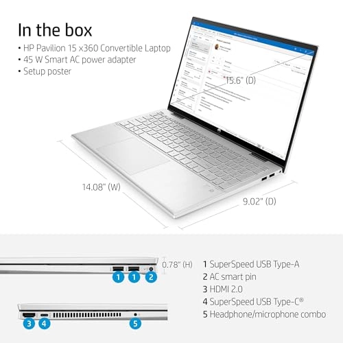 Pavilion x360 Convertible 669A0UA#ABA - 15.6'' i5-1235U 12GB DDR4 256GB SSD
