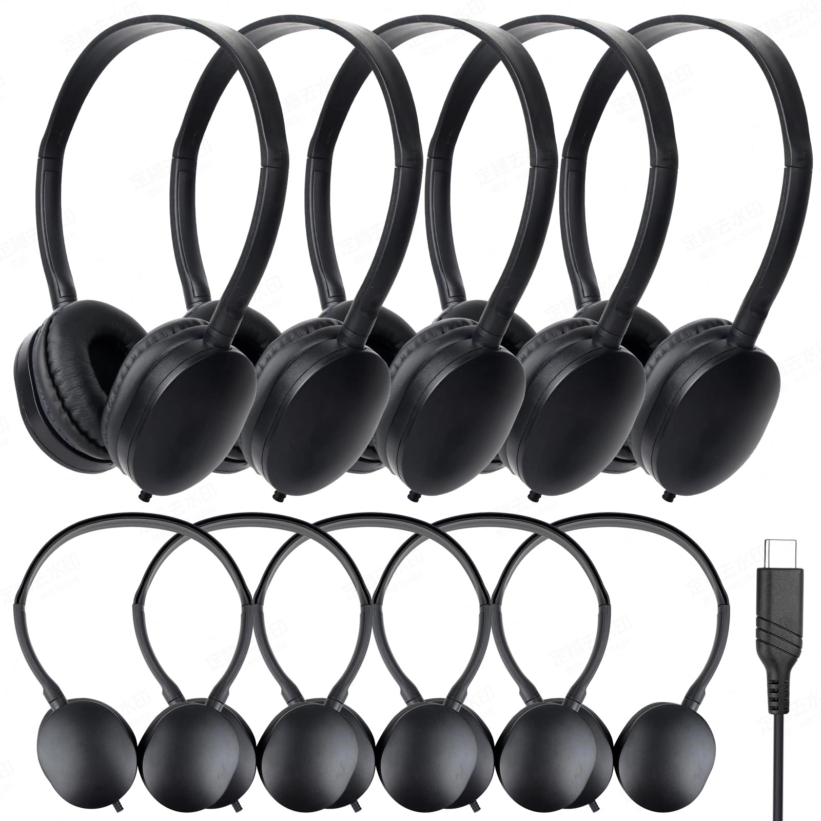 USB Type C Kids Wired Headphone 10 Pack
