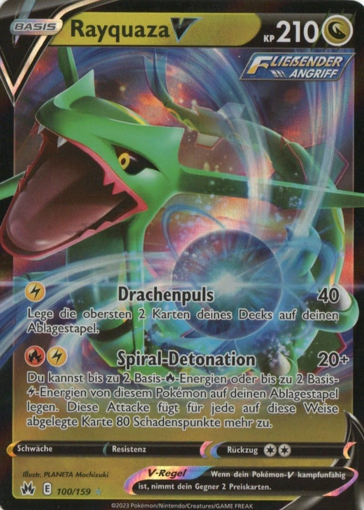 MZTCG Pokemon Rayquaza V CRZ 100 - German