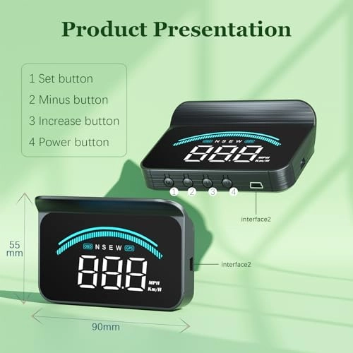 H4 Heads Up Display - GPS+BDS Plug and play