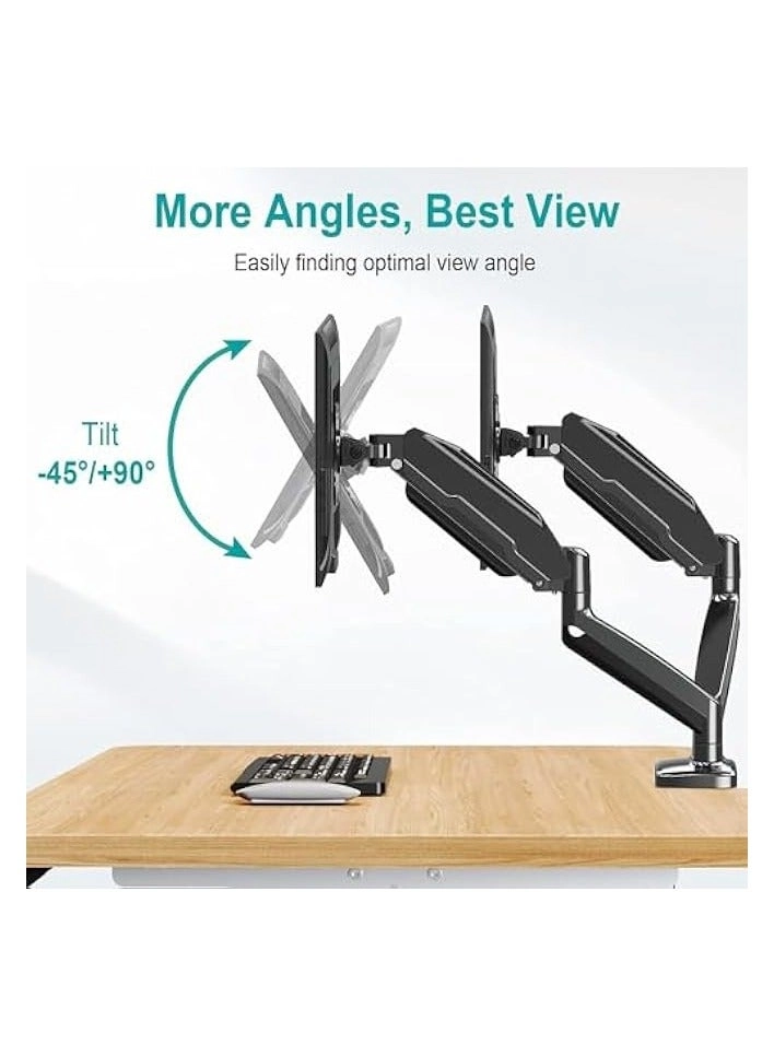 Dual LCD Monitor Desk Mount Stand - 2 27in