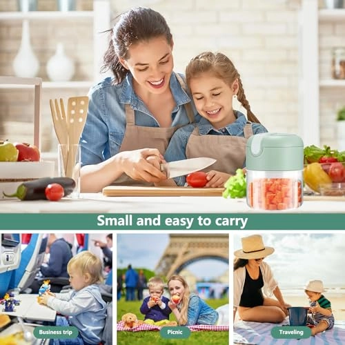 Mini Food Chopper - 250ML USB Charging Portable