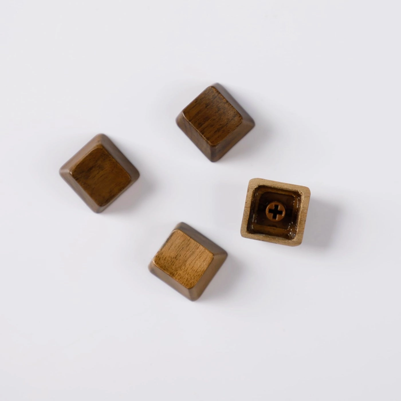 Wooden Keycap - Walnut Wood Arrow 4 Keys R1