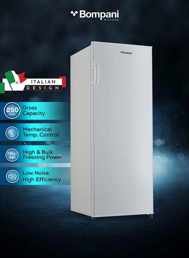 Bompani BUF265SSN - Single Door Manual Defrost Stainless Steel