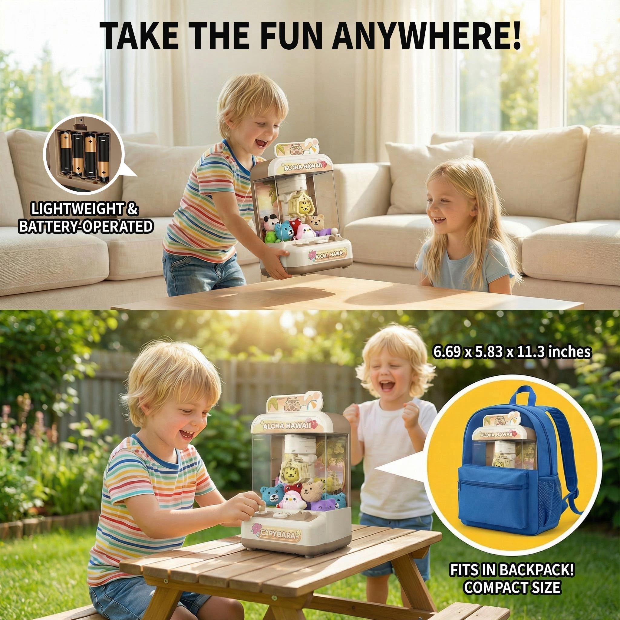 Capybara Mini Claw Machine - 3 years+