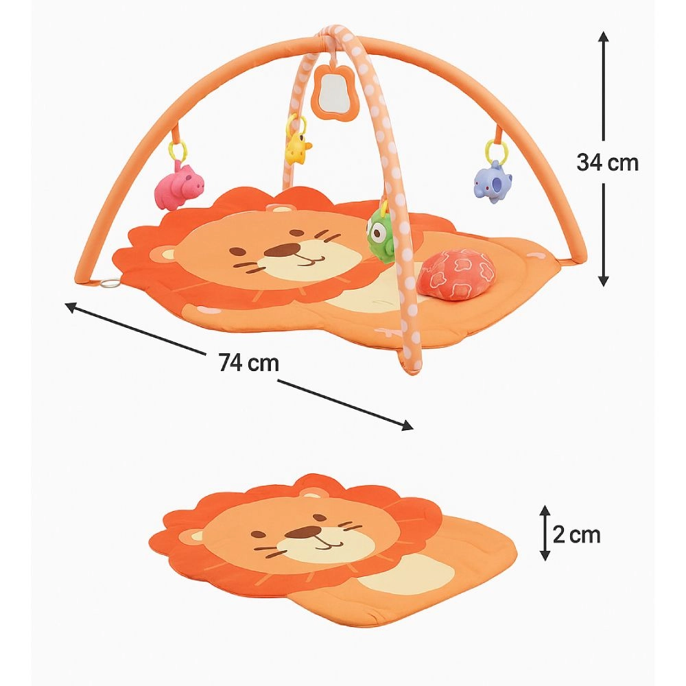 Miles Activity Play Mat With Pillow - Lion 0 months