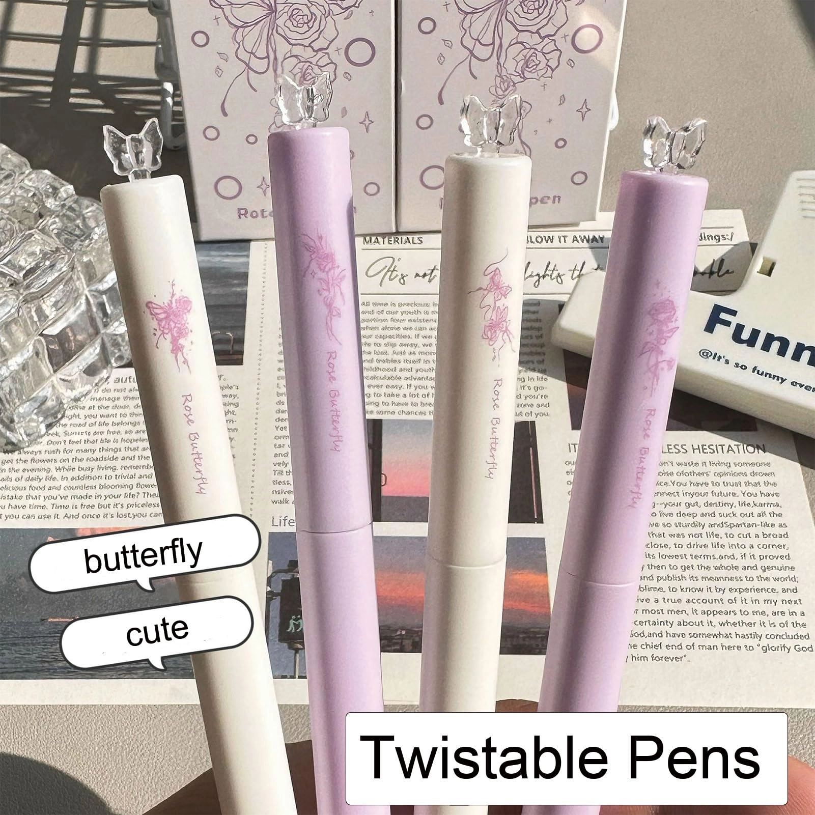 Gel Pen - 4Pcs 0.5mm