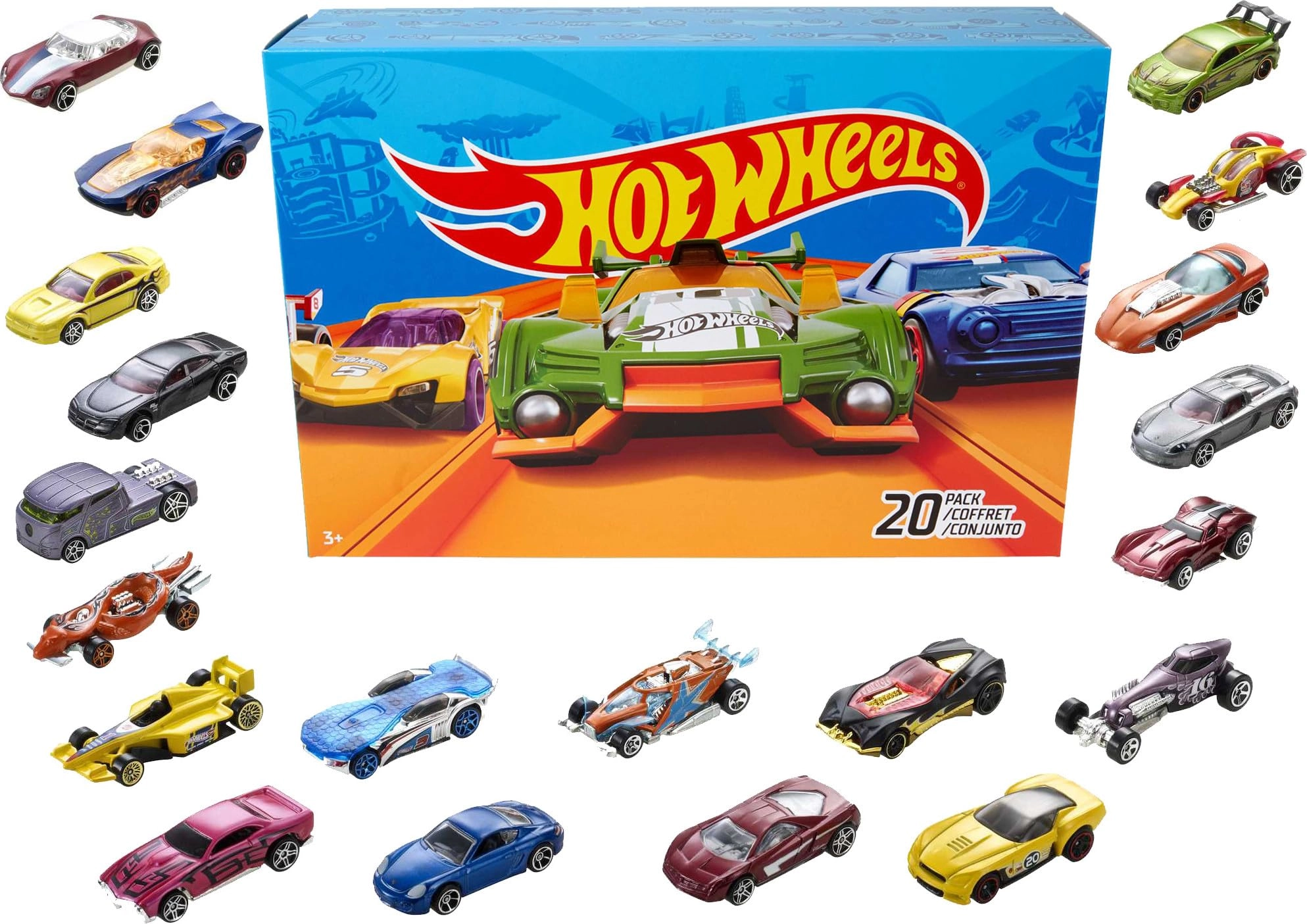 Mattel Basic Die-Cast Car Pack 1:64 20 pcs