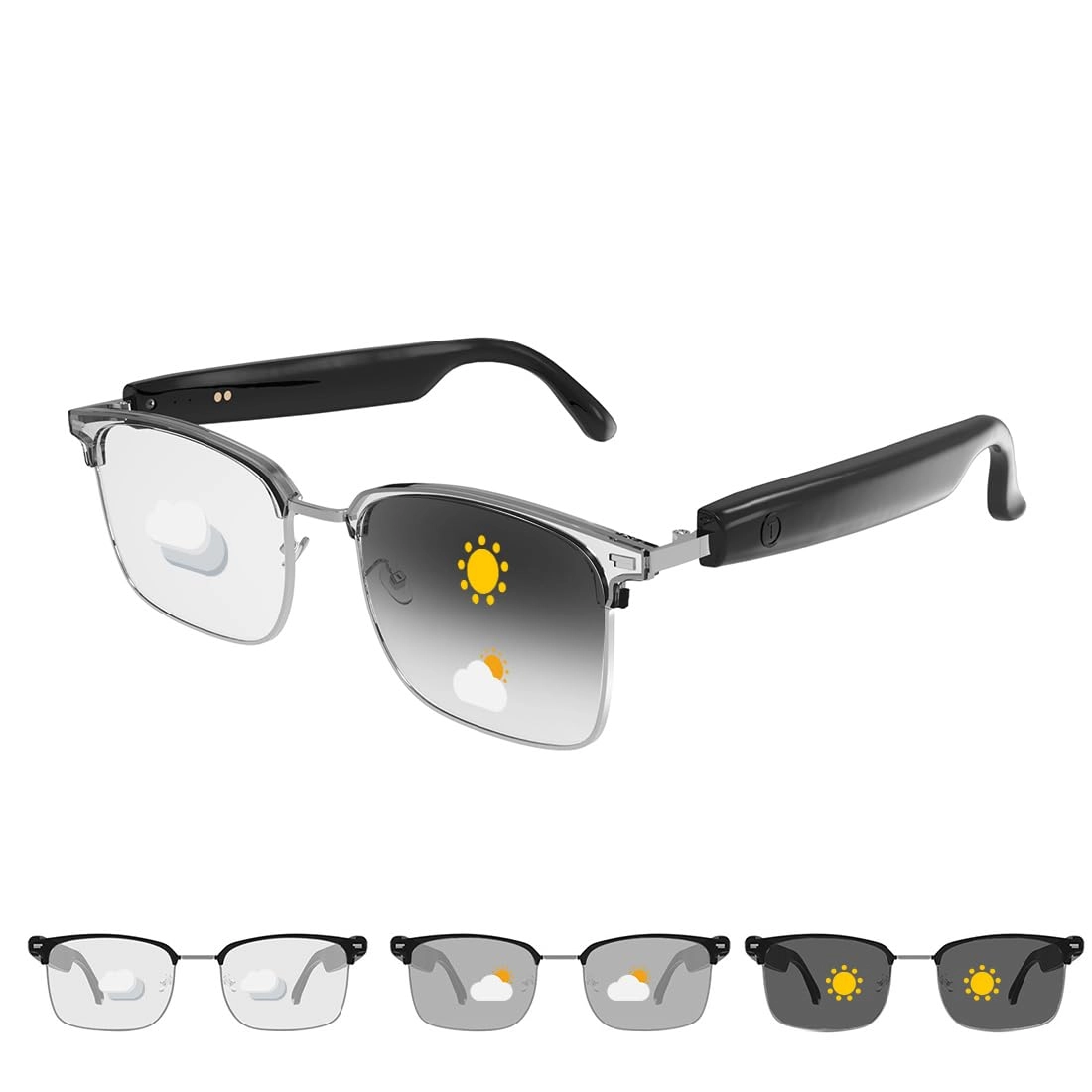Enzemit/ShenZhen LVTEL Communication Equipment Co., Ltd M9 Pro - Smart Glasses Bluetooth 5.3 UV400 Polarized