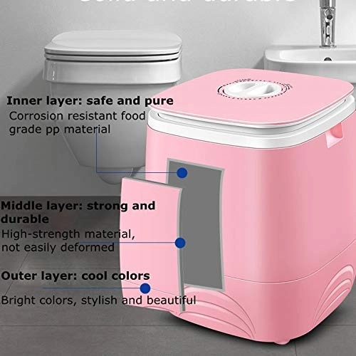 Single Bucket Washing Machine - Mini Compact 2 in 1 Portable Semiautomatic