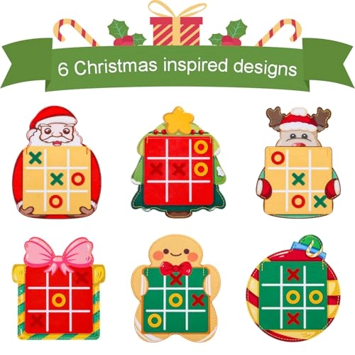 Tic Tac Toe - 6-Piece Christmas Mini