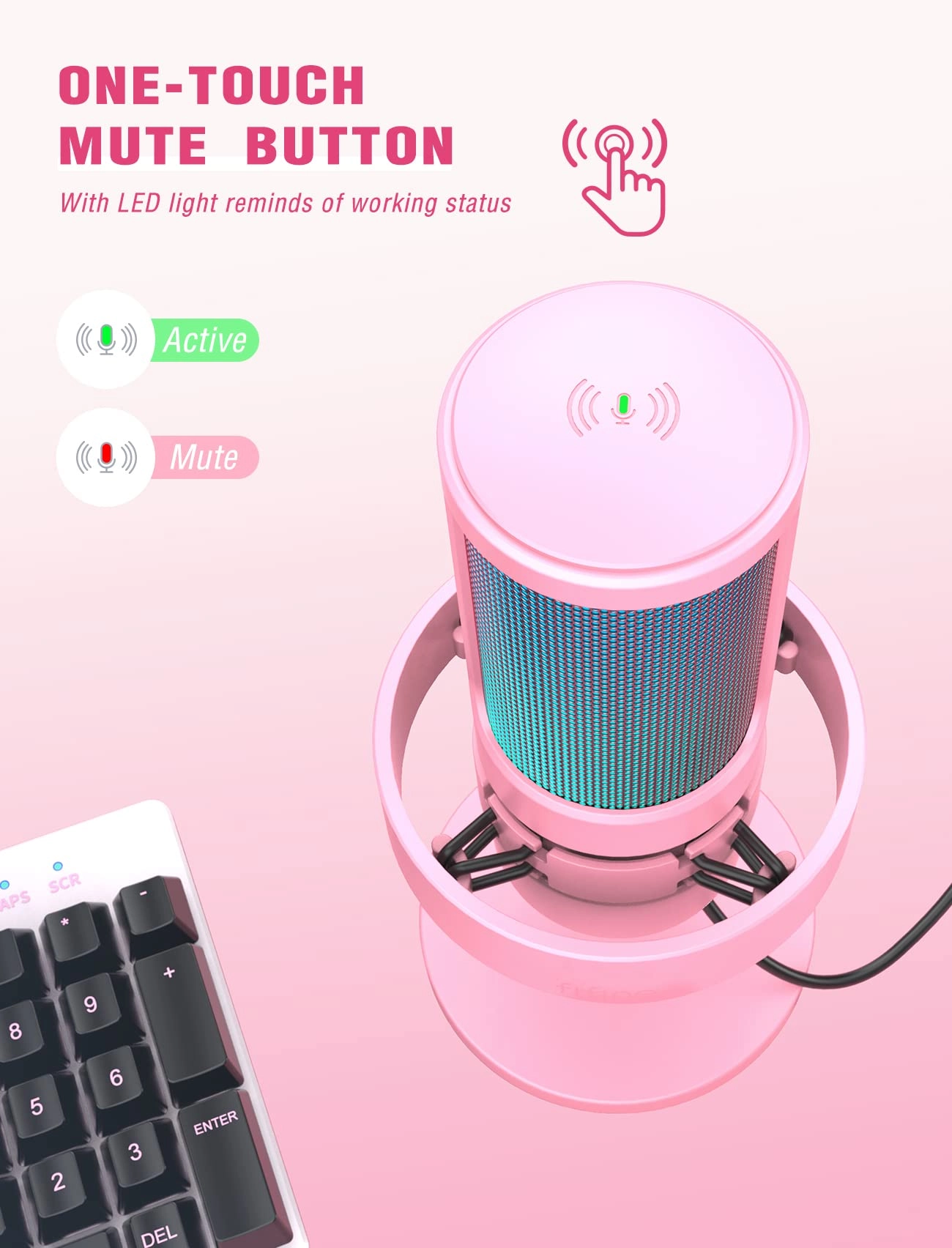 AmpliGame A8 USB Microphone
